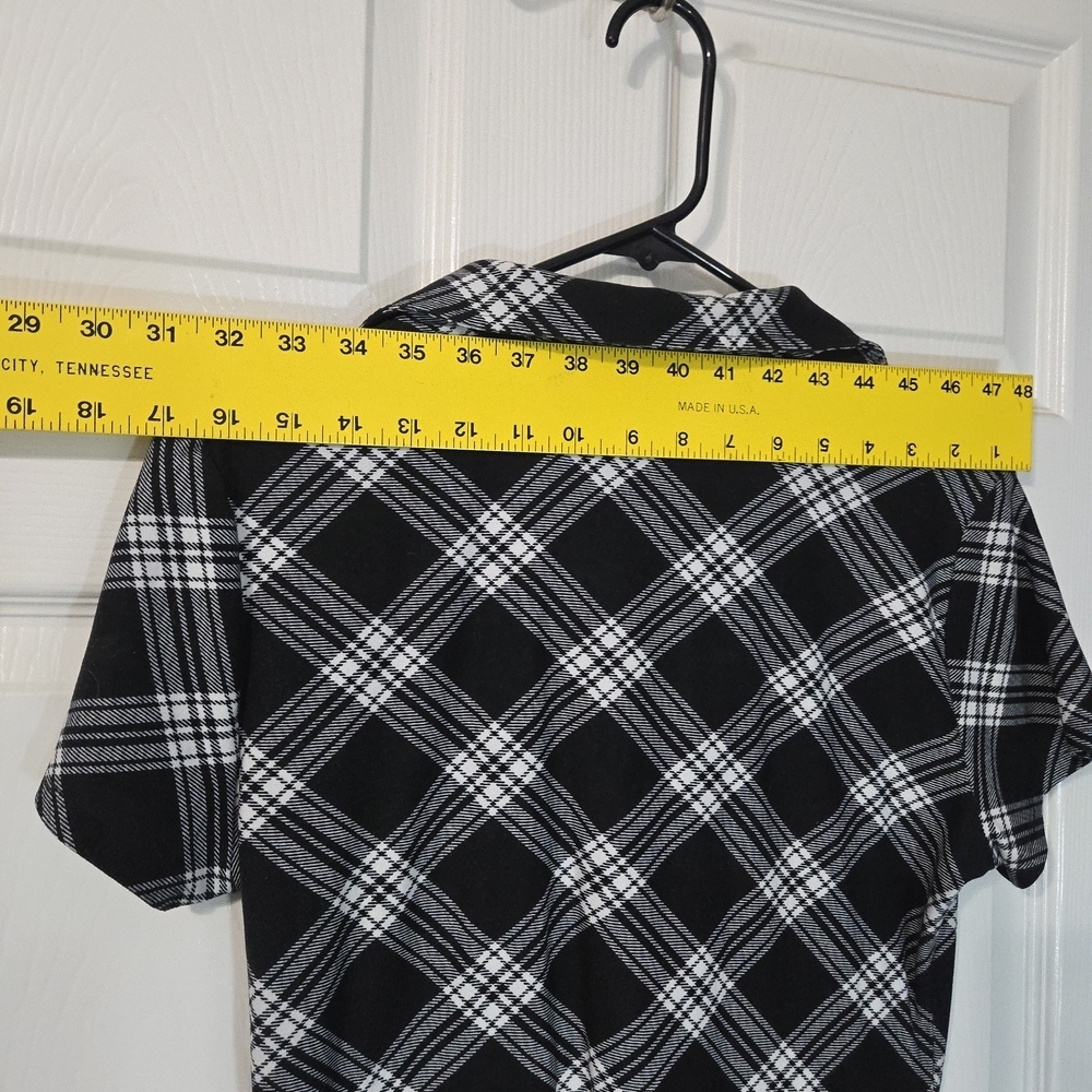 No Comment Chic Black and White Checkered Mini Dress - Picture 5 of 9